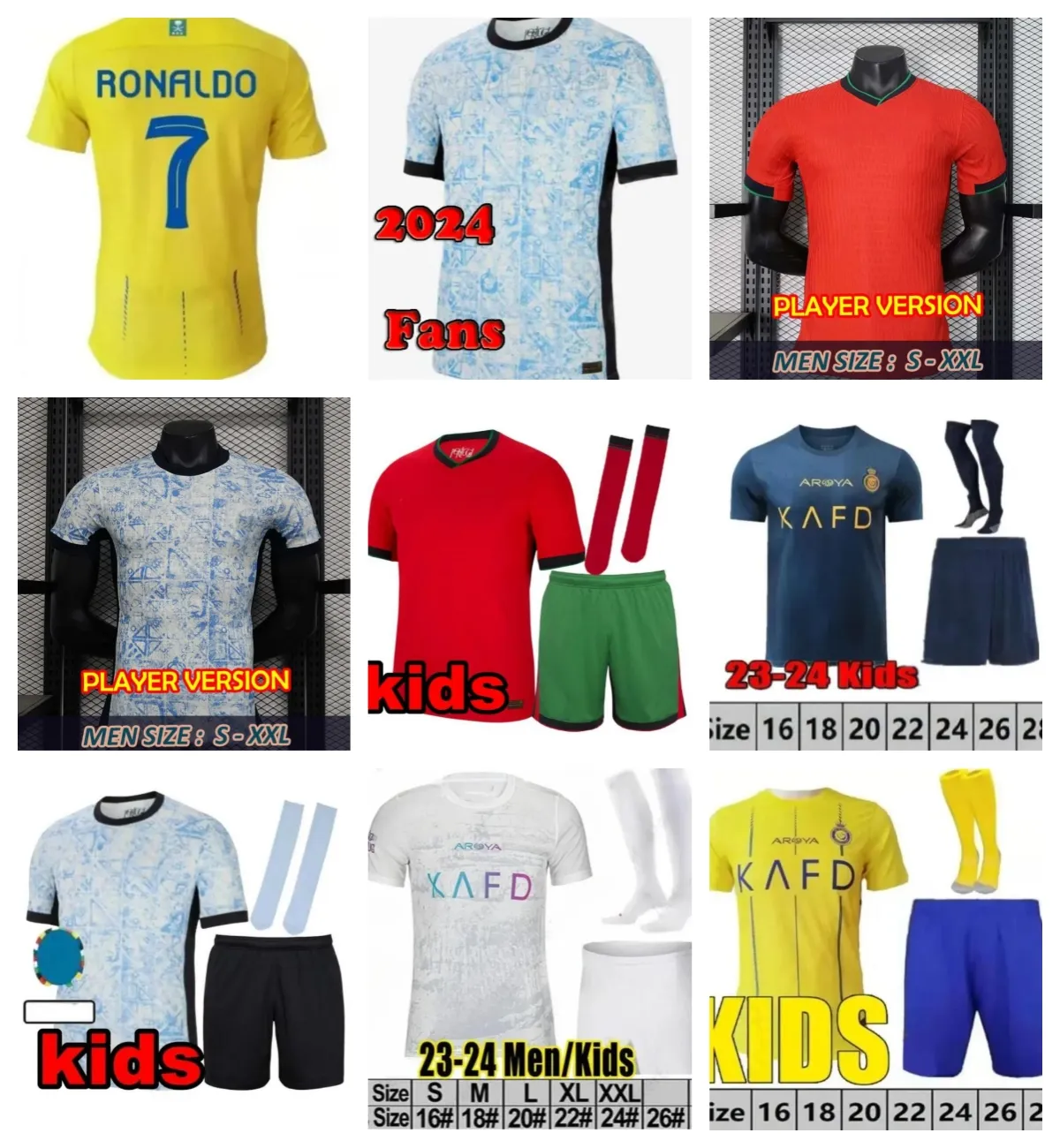 24 25 Portuguesa Portugal Soccer Jerseys Fernandes Ronaldo Cristiano Portugieser 2024 Euro Cup Football Shirts Men Kids Kit Team B.Fernandes Joao Felix Al Nassr FC