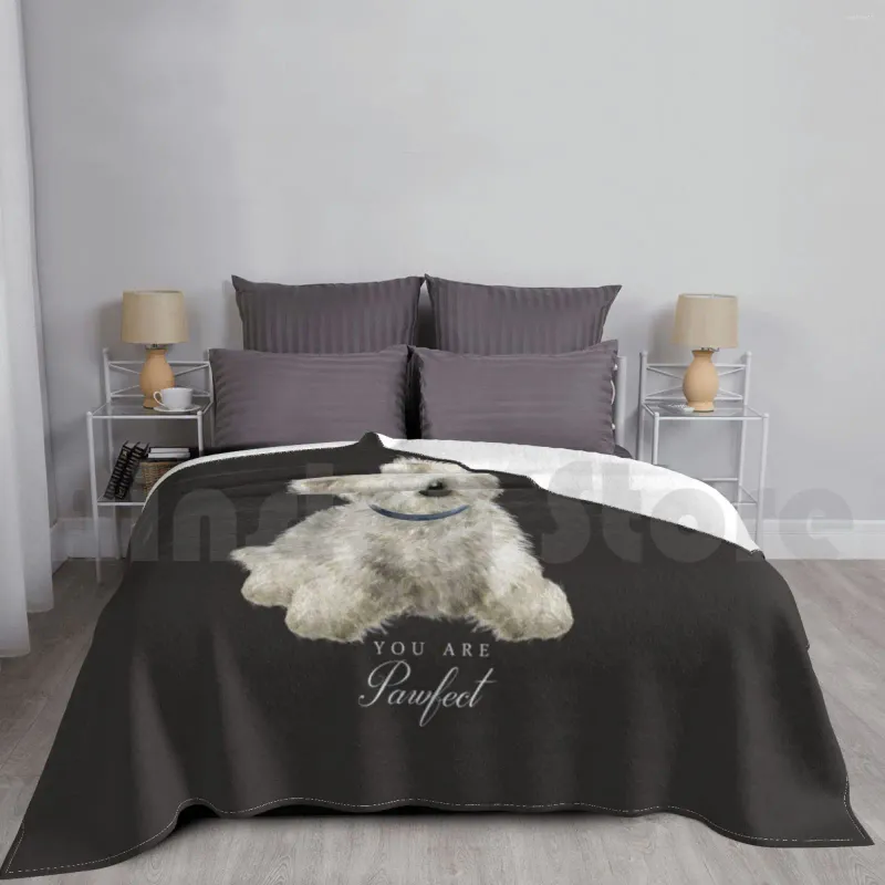Blankets You Are Pawfect For Him! Blanket Sofa Bed Travel Lovely Westie West Highland Terrier