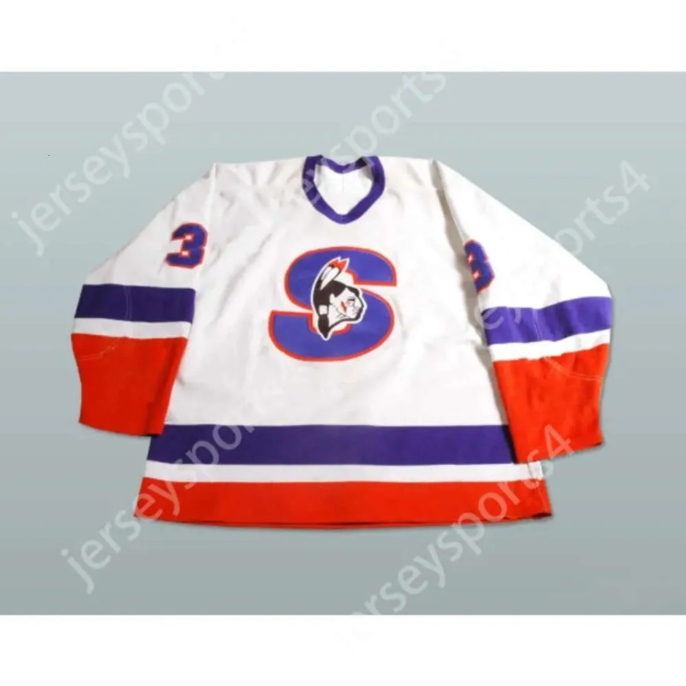 GDSIRカスタムEmanuel Viveiros Springfield Indians Ahl Hockey Jersey New Top Ed S-M-L-XL-XXL-3XL-4XL-5XL-6XL