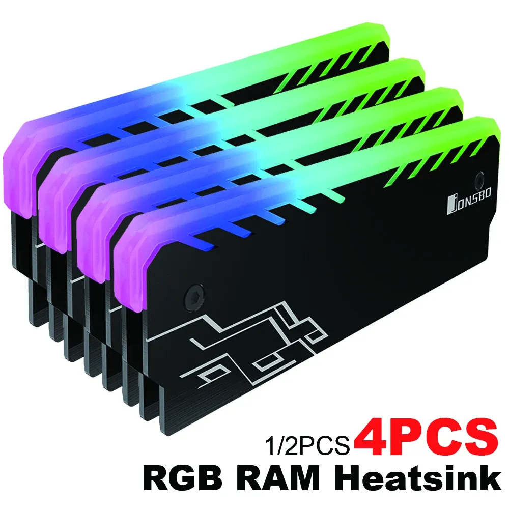 Mice 41pcs Aluminum Alloy Ram Heatsink Radiator Ddr Ddr3 Ddr4 Desktop Memory Heat Dissipation Pad Rgb Cooling Heat Sink Cooler Vest