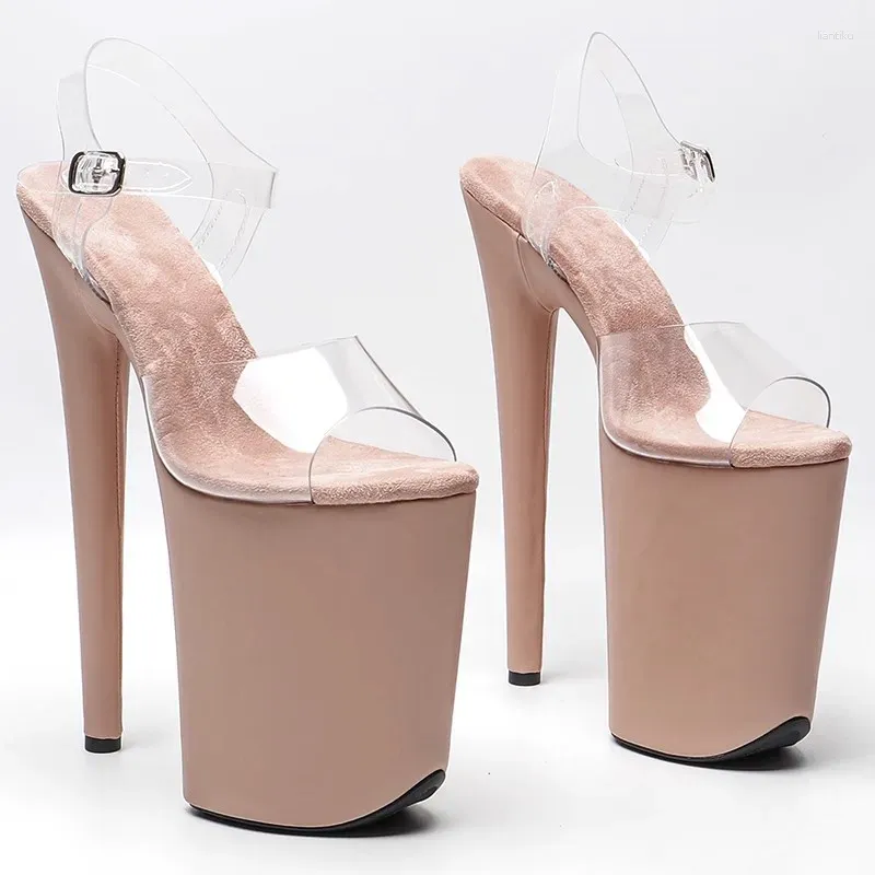 Dance Shoes Women's 23CM/9inches Glitter Upper Plating Platform Sexy High Heels Sandals Pole 078