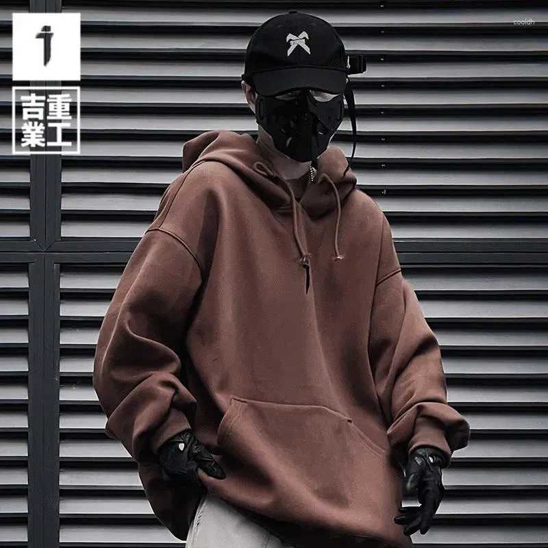 Sweat à capuche masculin 11 Bybb Dark 2024 Hoodie Men Techwear Fonction surdimensionnée Hip Hop Streetwear Pullover Sweatshirt Harajuku