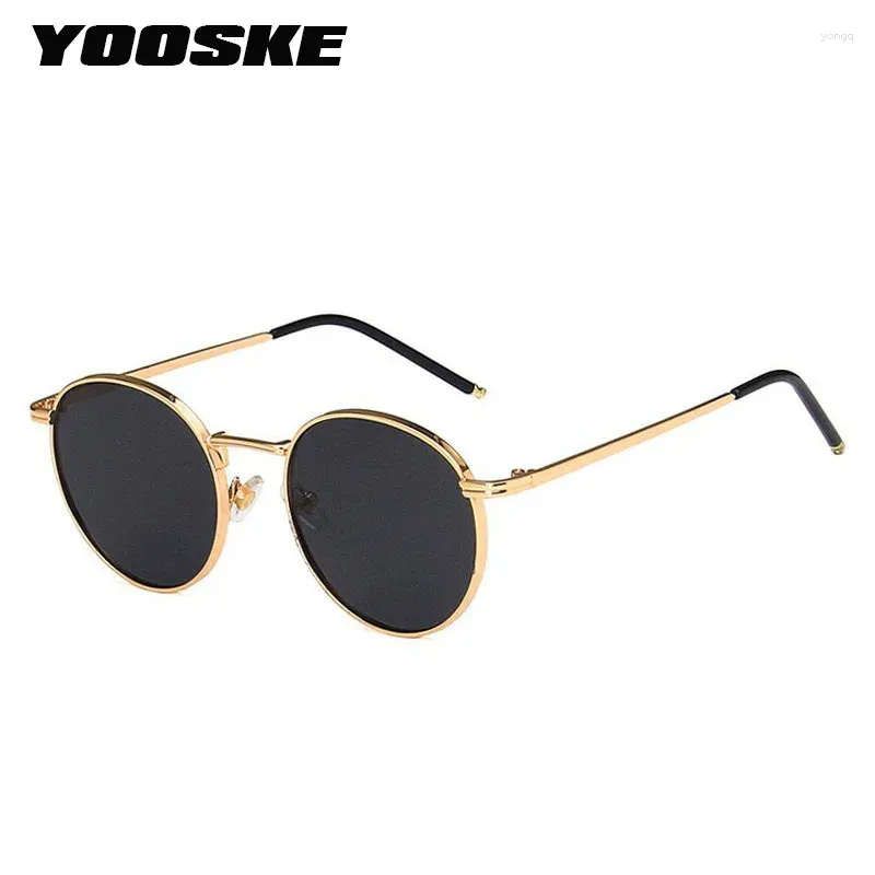 Sunglasses YOOSKE Fashion Large Polygon Women's Round Frame UV400 Glasses