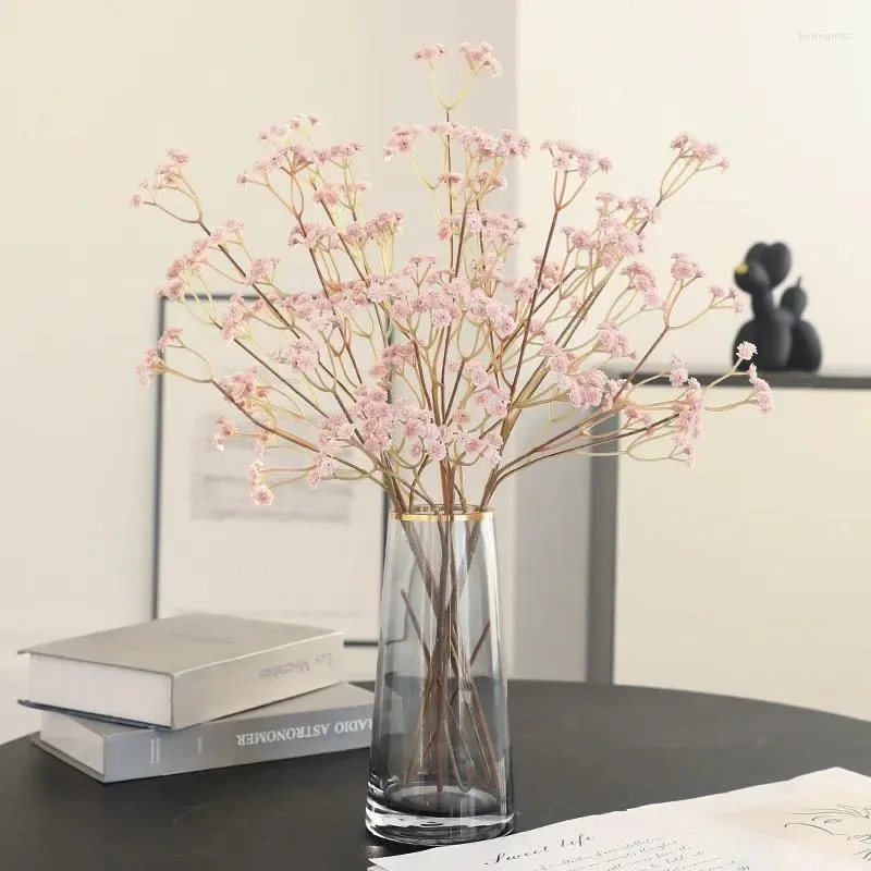 Decoratieve bloemen 10 st Artificial Autumn Colors Baby Baby Bloem Bloembruiloft Decor Fake Gypsophila Bouquet Home Party Gefoort Design