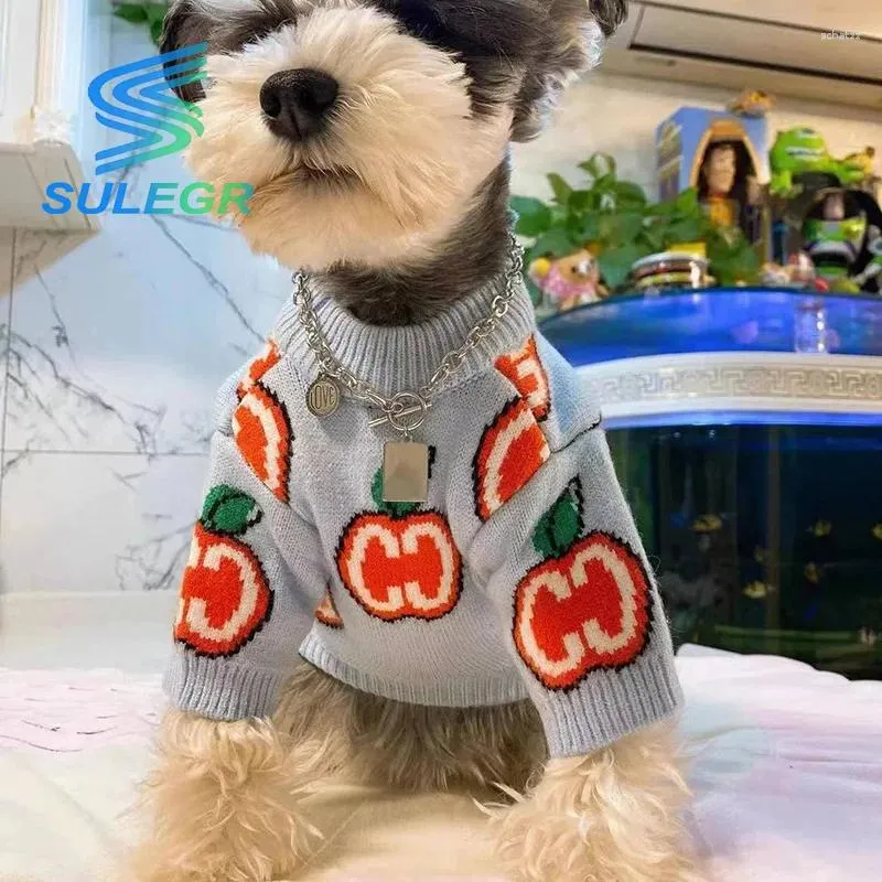 Vêtements pour chien Sulegr Brand Pet Vêtements Schnauzer Fadou Teddy Small et chat épaissis Pull d'automne hivernal