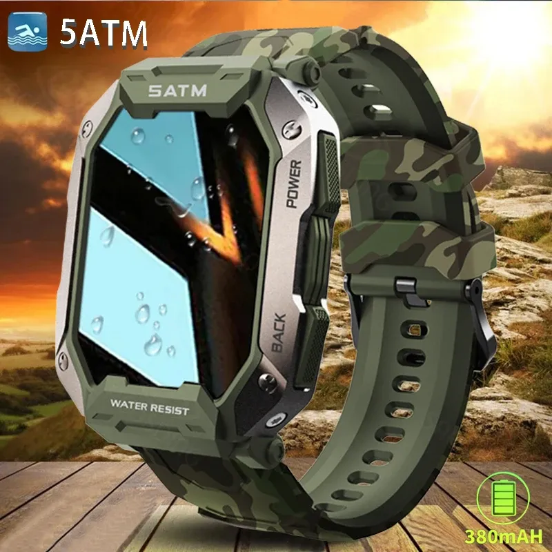 Watches SACOSDING 2022 New Smart Watch Men IP68 5ATM Waterproof Outdoor Sports Fitness Tracker Health Monitor Smartwatch for Android IOS