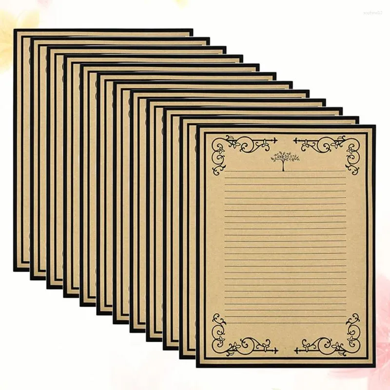 Envoltura de regalo 96 PCS School Supllies Kraft Escribir Carta de papel Suministros de escuelas finas Vintage The Love Book