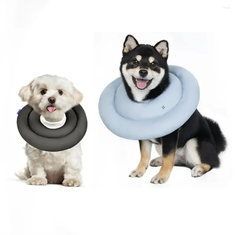 Hundkläder Justerbar mjuk koneåterhämtning Comfy Elizabethan Collar Anti Slicking After Pet Alternative Small Dogs and Cats