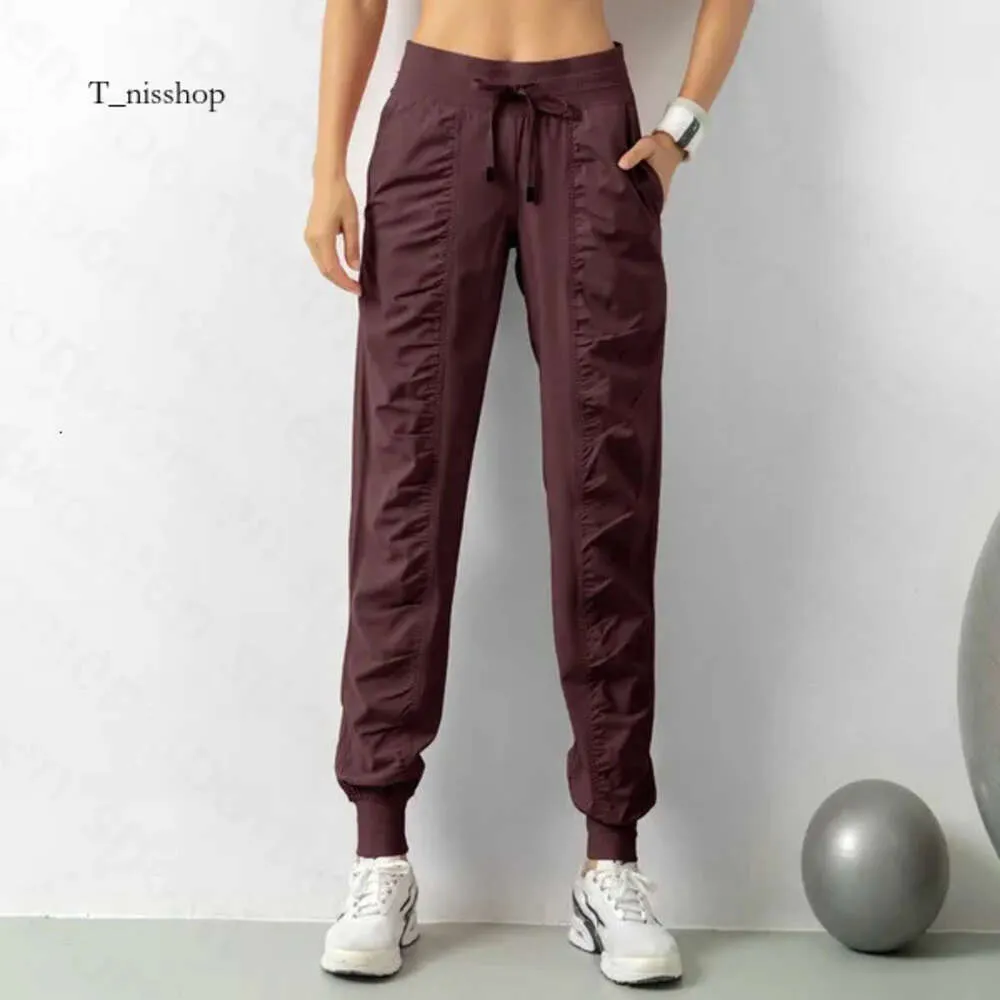 Ll Sweatpants Leggings For Woman Designer Jogging Loose Sweatpants Women's Fiess Running Stretch Slant Feet Sweat Pants 563