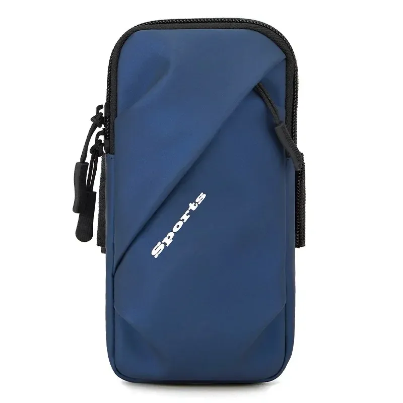 6.5inch Telefon kol çantası polyester su geçirmez çift katman büyük kapasiteli nefes alabilen açık hava fitness çalışan cep telefonu kartı kılıfı
