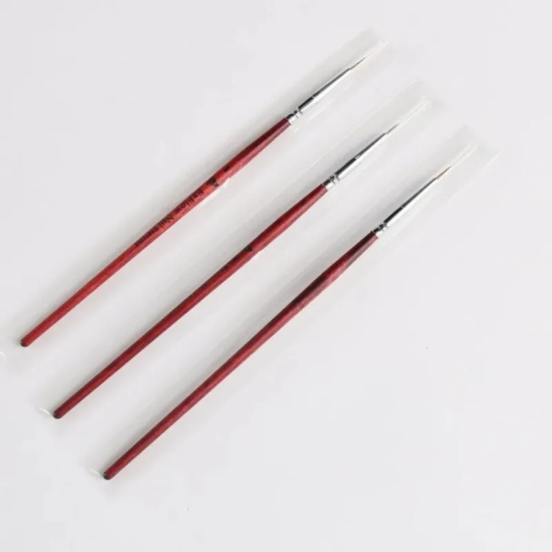 French Stripe Uil Art Liner Brush Conjunto de dicas 3D Linhas de linha Diy Desenho de caneta UV Gel Brushes pintando ferramentas de manicure caneta
