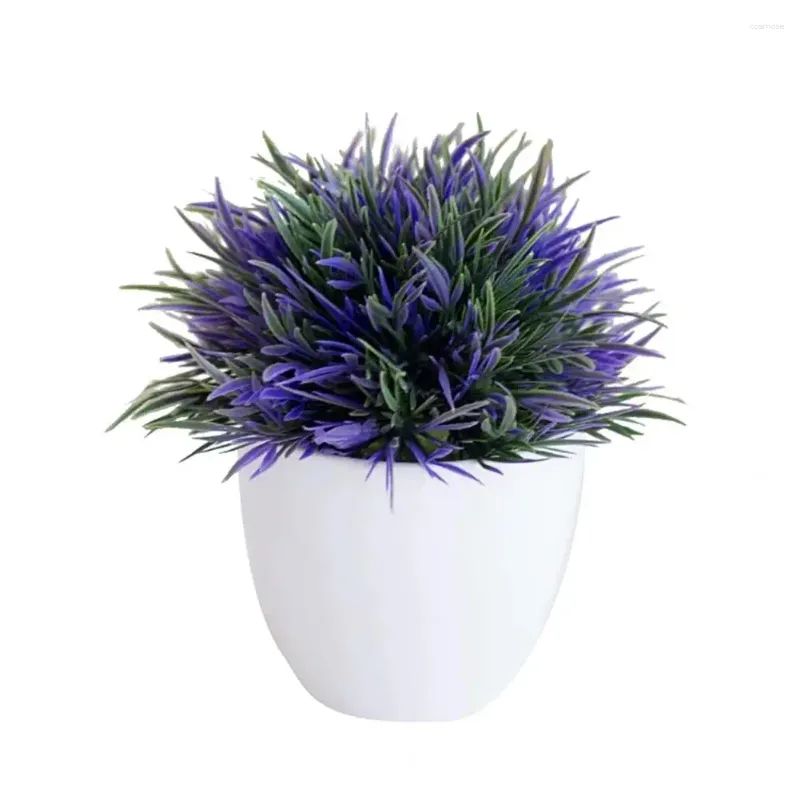 Decoratieve bloemen kunstmatige plant decor compact mooie potten aantrekkelijke stoffen simulatie voor tuin trouwhuis