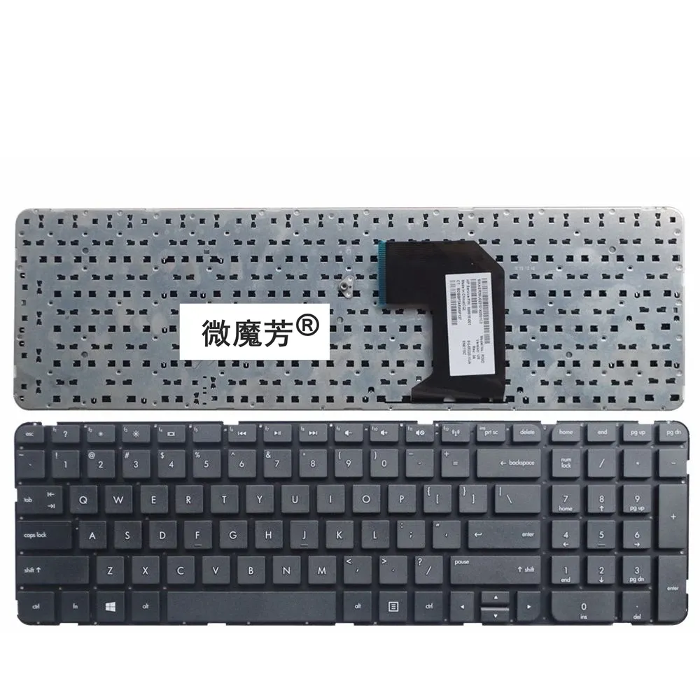 Adapter US Black New English Laptop -tangentbord för HP G7 G72000 G72001TX G72025 G72145 för Pavilion G72000 G72100 G72200 G72300