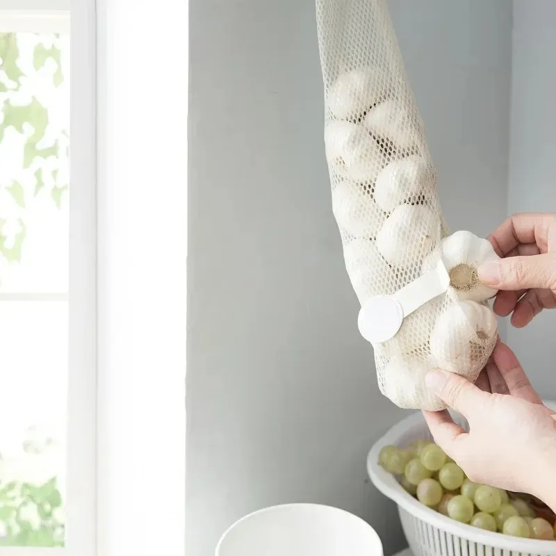 Les sacs de légumes en mailles en coton produisent un sac réutilisable en maille en coton