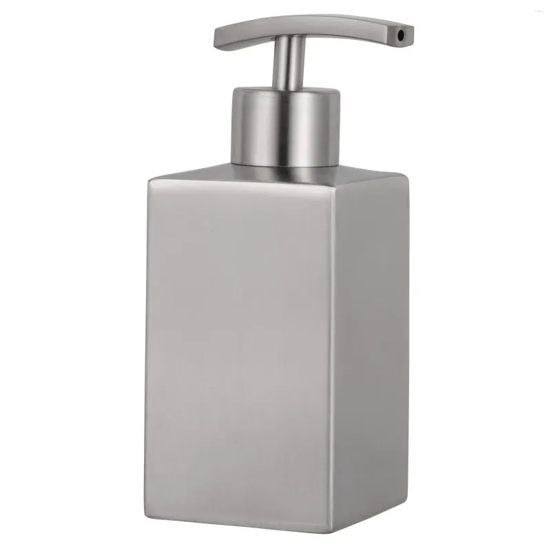 Liquid Soap Dispenser Squeeze Lotion Bottle Shampoo Hand 304 Rostfritt stål Badhållare