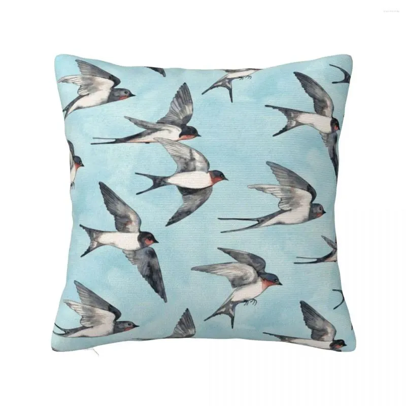 Pillow Blue Sky Swallow Flight Throw Po S Custom