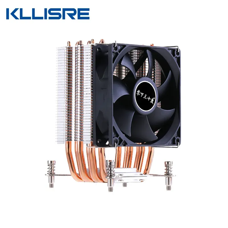 CPUs Kllisre 4 Heat Pipes Cpu Fan Cooler 4pin Rgb Pc Quiet for Lga 2011 20113 X79 X99