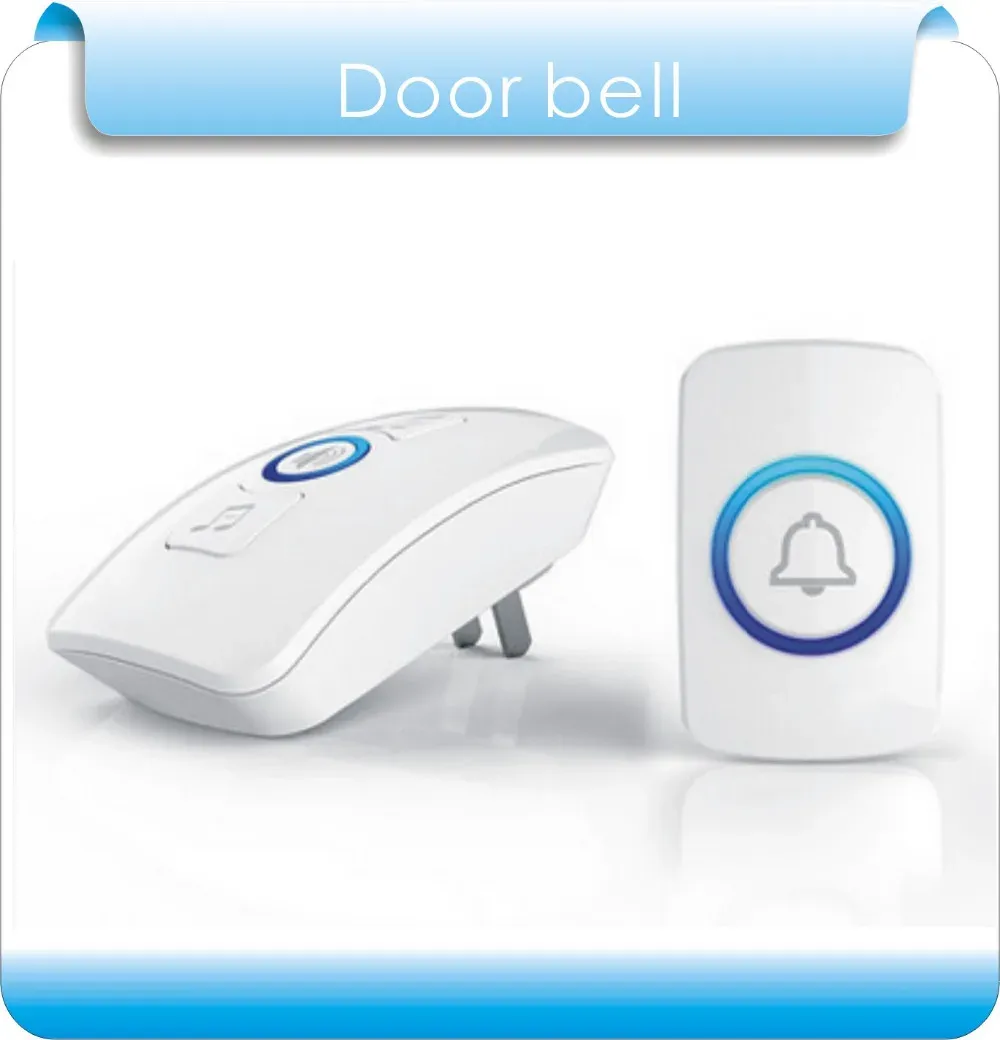 Campainha ac220v sino sem fio sino casa sem fio 36 carrilhão 150m Range Digital Doorbell