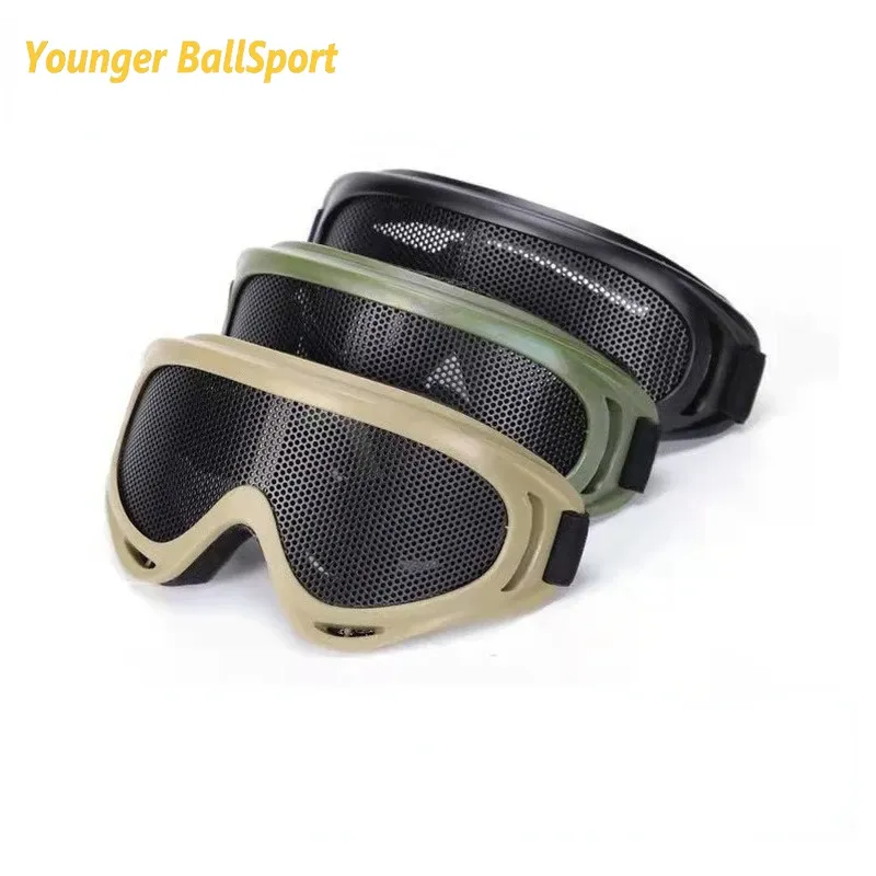 Eyewears Steel Wire Mesh Net Goggles Wide Scope of Application Practical Economy Outdoor Hunting Game Glasses Tactical Airsoft Safety Eye