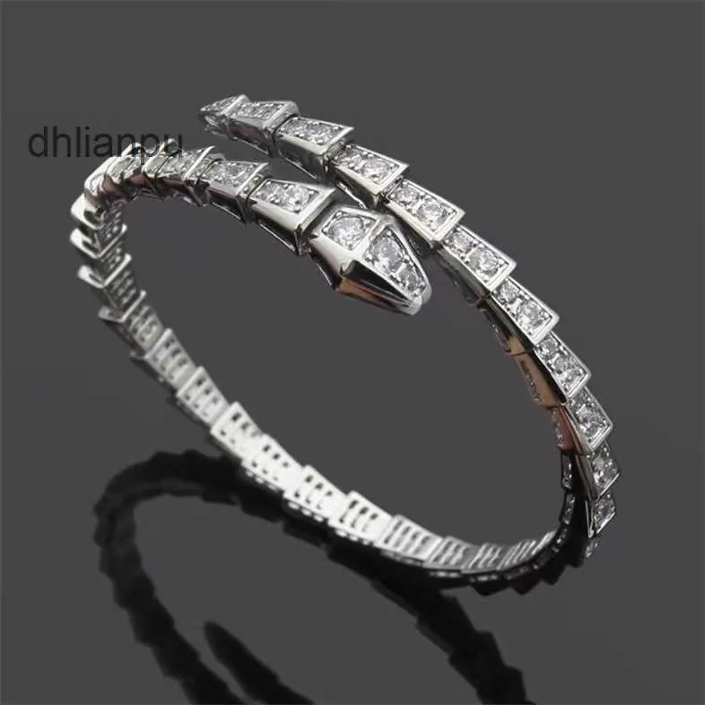 Love Bangle Tennis Designer Jewelry Womens Diamens Lovely Snake Sier Rose Gold Jewellery Squper Plate Вечеринка свадебная шарм подруга змея браслет