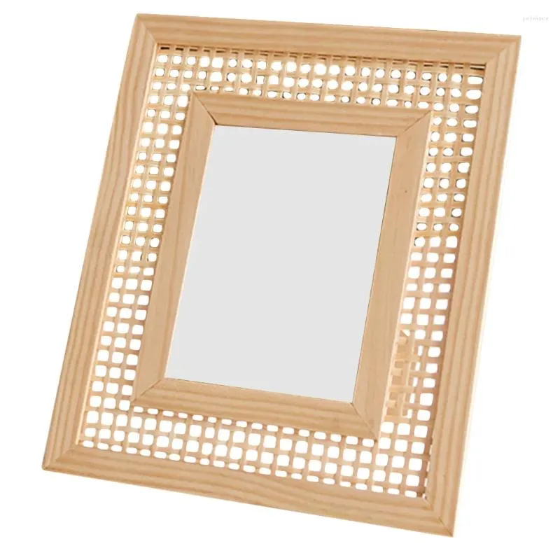 Frames Frame tissée Cadre de salon Décorations Oeud Bureau d'art pour chambre d'ornement en bois massif
