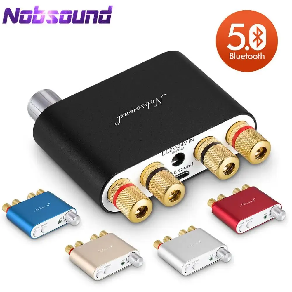 Amplifier Nobsound NS10G TPA3116 BLUETOOTH 5.0 MINI 50W*2デジタルアンプステレオHIFI POWER AMLIFIER 5色