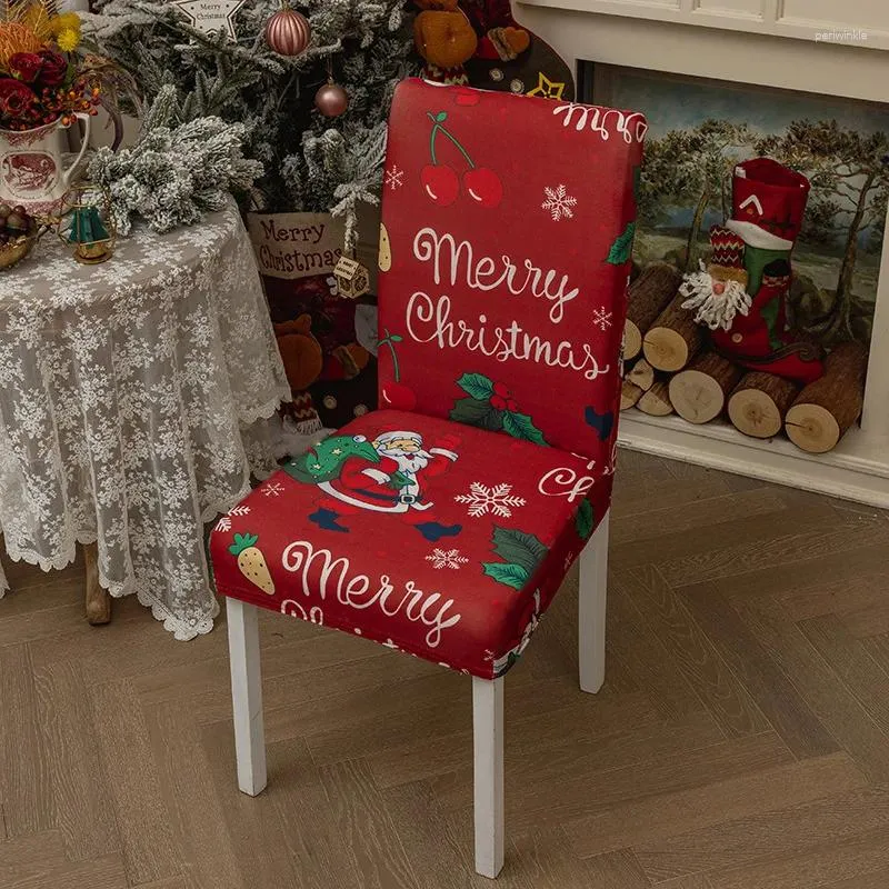 Couvre-chaise 2024 Ornement de couverture de Noël décoration de vacances à la nappe