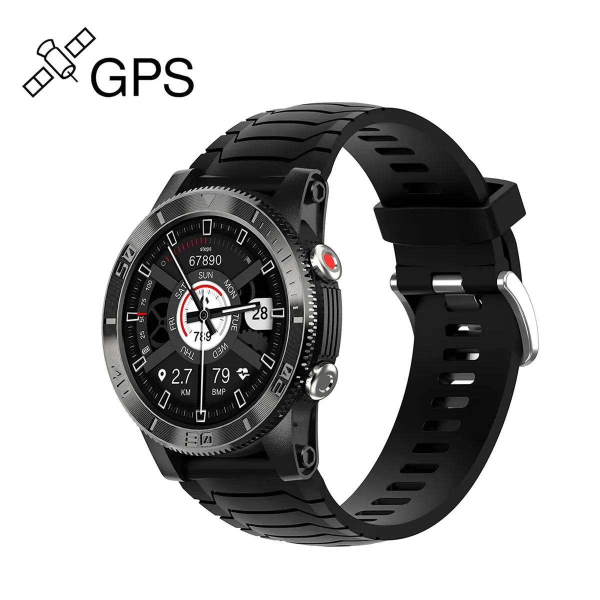 Montres CR130 Smart Watch GPS Positionnement de la fréquence cardiaque Compass Salle