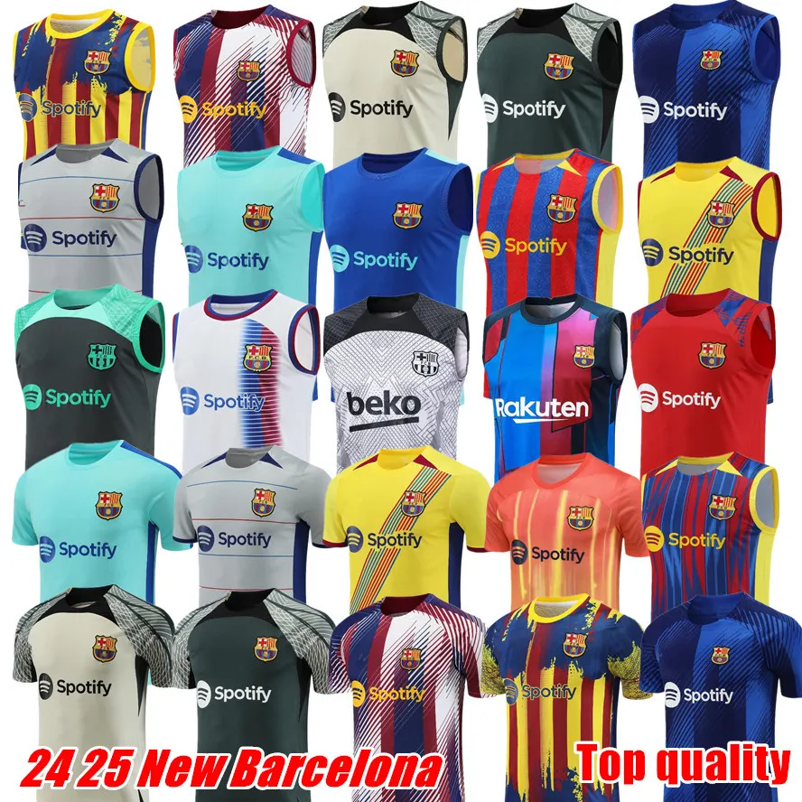 2024 Barcelona soccer shirts Jerseys ANSU FATI training wear football LEWANDOWSKI 24 25 new Barcelona TRACKSUIT SET Sweatshirt FERRAN ADAMA AUBA PEDRI GAVI man Tank