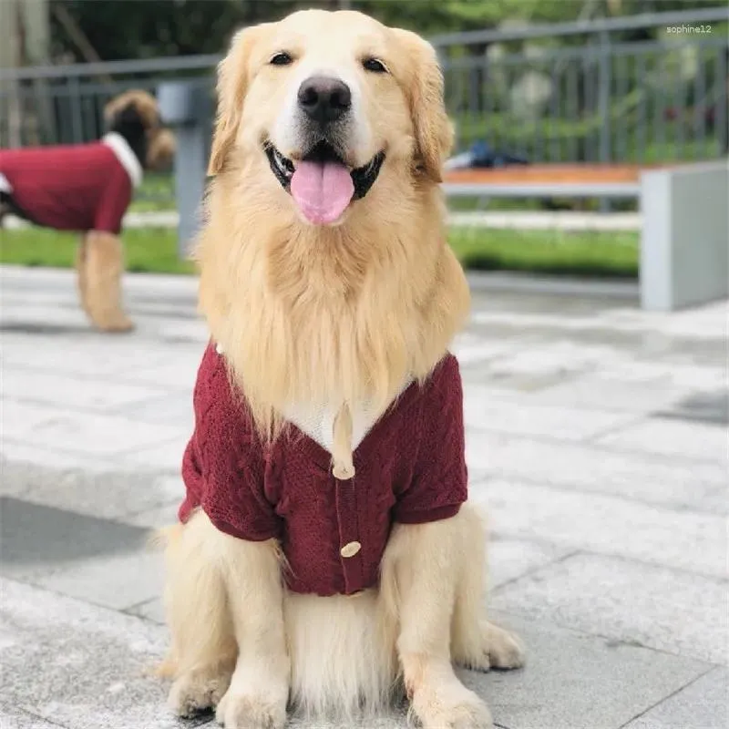 Hundkläder stora hundar vinterkläder modeströja för husky labrador samoyed och andra stora