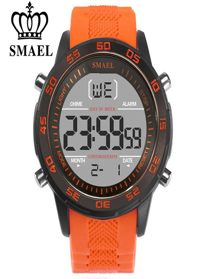 Smael Fashion Sport Watches Men Silicone Strap Brand DigitalWatch Noctilucous Waterproof Watch Men039s lelogios masculinos6234124