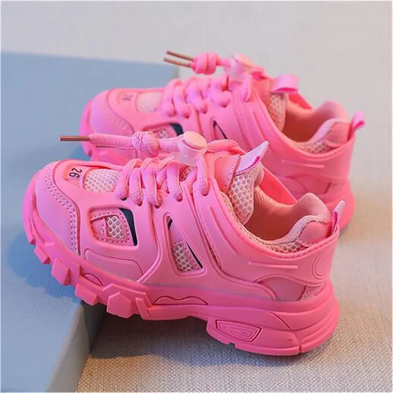 Sneakers de créateurs printemps automne enfants chaussures garçons filles sports respirant gamin bébé jeune entraîne entraîne des tout-bassins