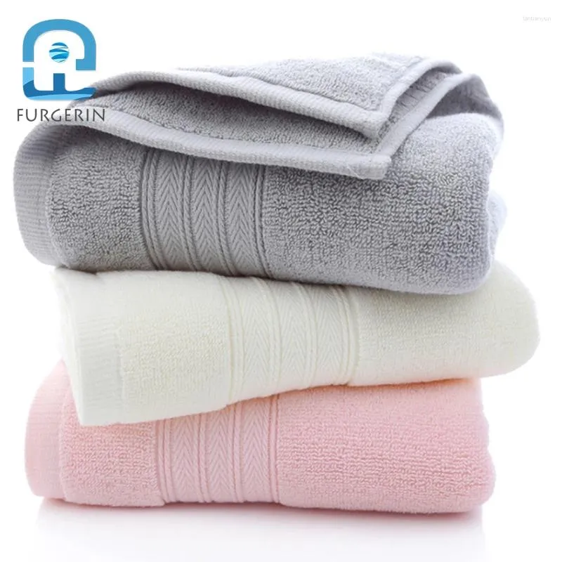 Handduk Furgerin Microfiber Hair Absorbent Bath för vuxna Bomull Face Handdukar Badrum strand Pure Color El/Home