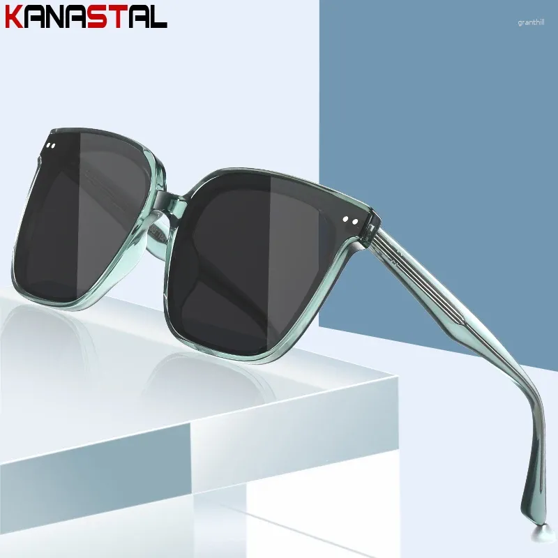Zonnebrillen mannen vrouwen gepolariseerd UV400 mode zonnebril TR90 doos bril met frame rijden vissen strand reisschaduw breuk bril