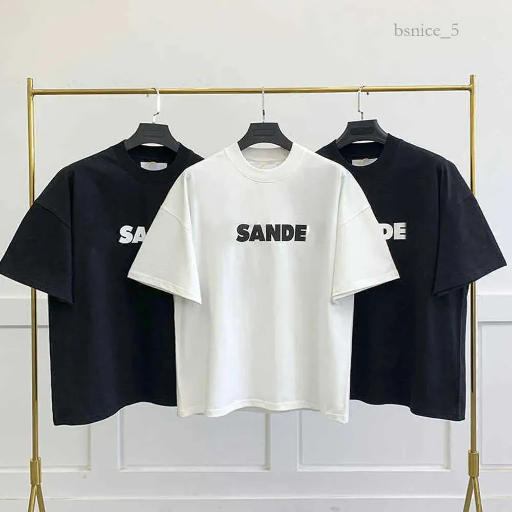 Designer de haute qualité Classic Jil Sander Shirt Casual Mens Women Women Letter Printing couples T-shirt Simple Style Loose Short Manneve Oversized T-shirt 731