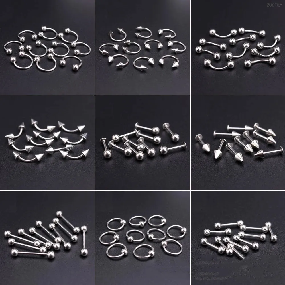 10pcslot Metal Curve Nail Charms Piercing Design Ring Jewelry Hand Drill Punk Style Nails Art Decoration 240328