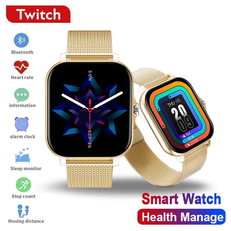 Смотреть Twitch Y13 Sports Smart Watch для мужчин Женские часы многофункциональный