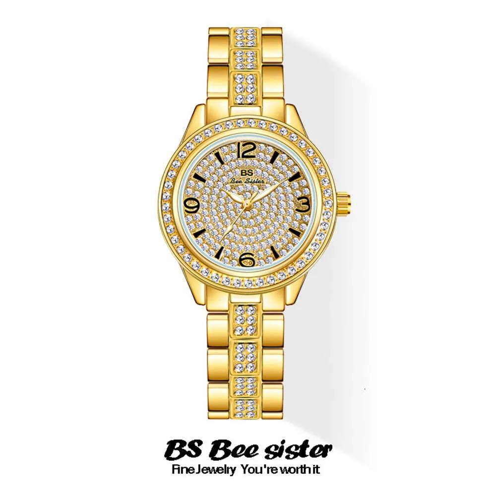 BS New Hot Selling Student Digital Scale Full Diamond Women's Watch FA1217