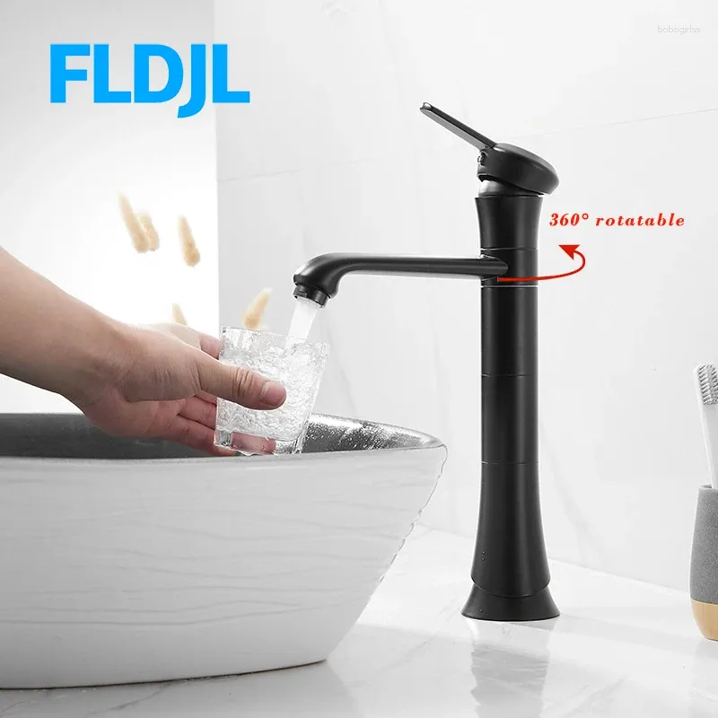 Bathroom Sink Faucets 360° Rotatable Vessel Faucet Single Hole Handle Tap Vanity Bath For Modern