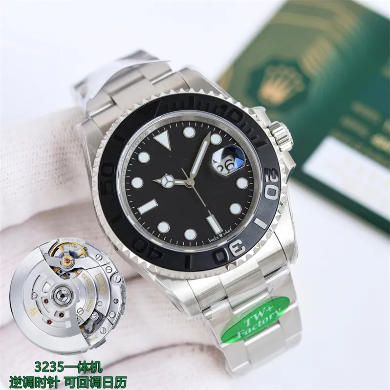 Montre de Luxes Luxes Watch Men Watches 42mm 3235 الحركة الميكانيكية الأوتوماتيكية غير اللامع سوداء سوداء مدي 904L ساعات مصنوعة من الصلب