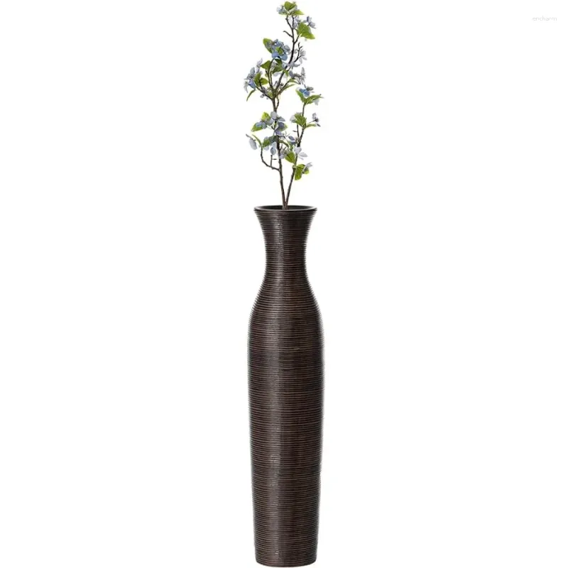 Vases Vastes décoratifs décoratifs modernes Rippeet Design Floor Decoration Vase décoration Home Decorations Brown 27,5 pouces Freight gratuit