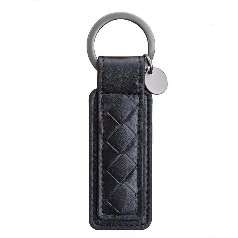 Leather key chain mens high-end luxury Key Chain Pendant Leather Hand Woven womens creative gifts decorative car key chain 240320