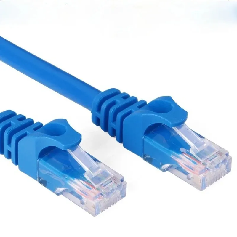 Categoría 5 Cable de red 1000m/s dentro de 5 metros Azul de saltador A CAT 5e A Cable de red A Pares retorcidos de cable LAN Cuatro pares