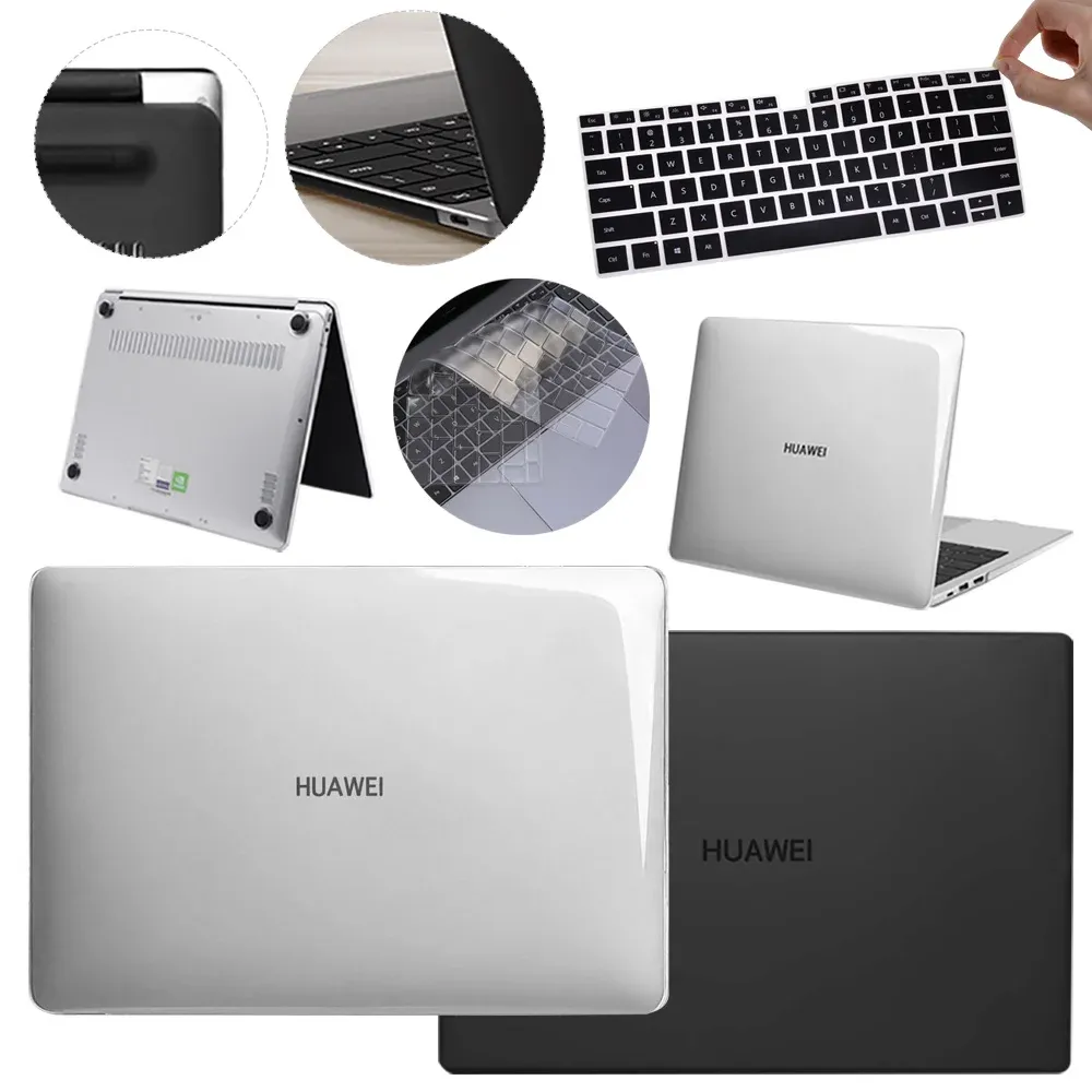 Случаи четкий матовый случай ноутбука для Huawei Matebook D14 D15 13 13S 14 14S 16 Shell Cover для Magicbook Honor 14 15 16.1 X14 X15