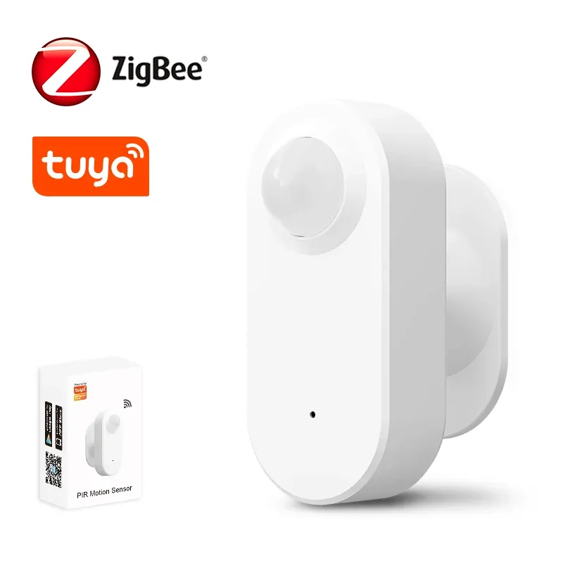 Detector Tuya Zigbee Pir Motion Sensor Sensor de movimento Smart Life App App Wireless Home Automation System Work With Alexa