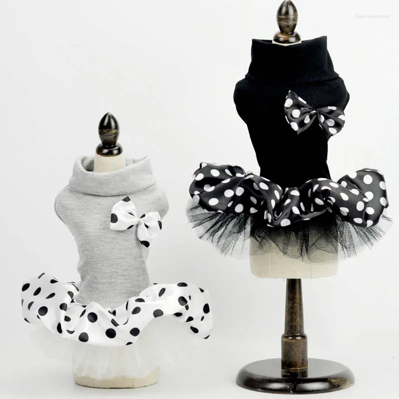 犬アパレルサマーポルカドットウェディングドレス小さな犬用贅沢な子犬服ポメラニアンヨーキースカート猫コスチューム