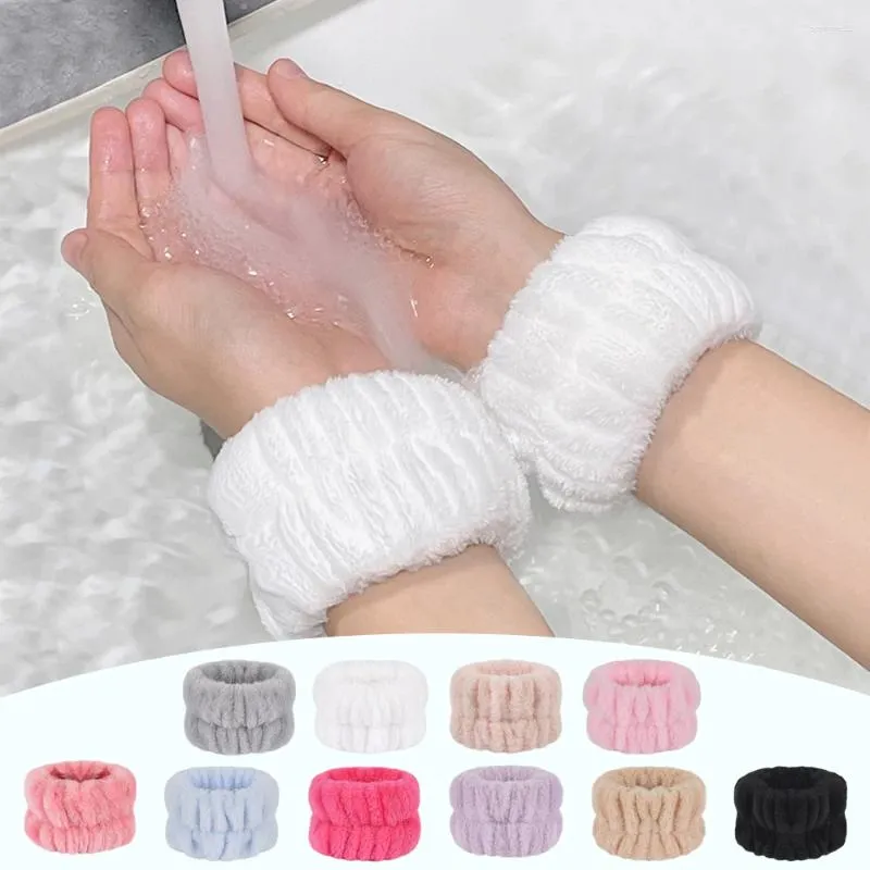 Handdoek gezicht wassen reiniging set manchet elastische zwarte spa pols wash wastband polsband microfiber 10 pc's