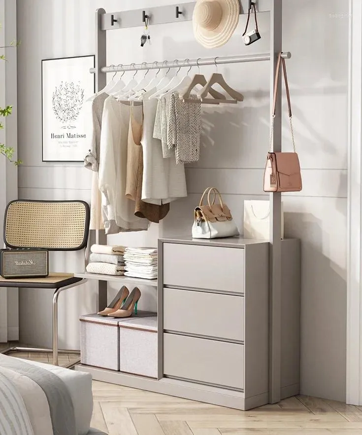 Wooden Coat Rack With Drawers And Shelves Perfect Bedroom Storage Solution From Bobogirlss 1 339.63 DHgate.Com