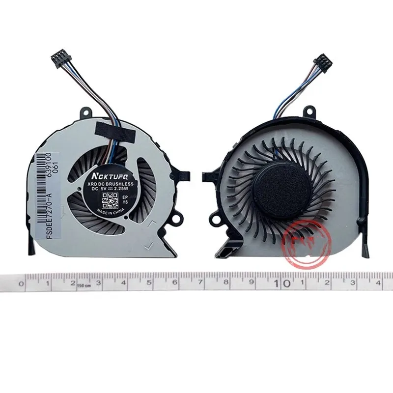 Envío gratis nuevo Adecuado para Dell E6400 E6410 E6510 PP27L E7270 E7470 Ventilador de la computadora portátil CPU Ventilador