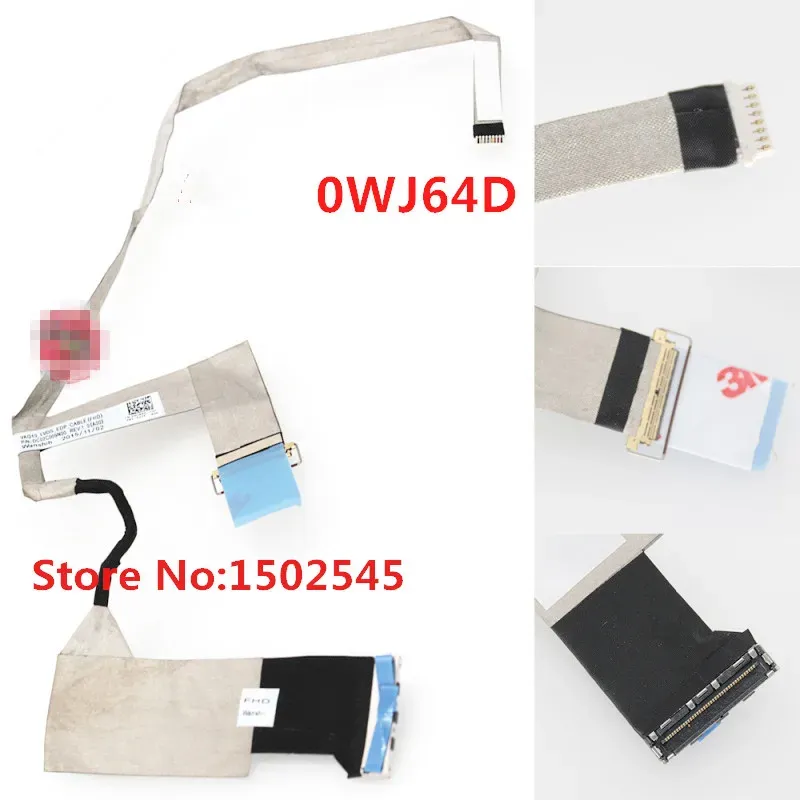 Hinges Free Shipping Brand New Original Laptop Lcd Cable for Dell M4800 Cable 30 Pin Interface Dc02c009n00 Vaq10 0wj64d 3pcs